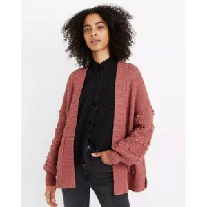 Madewell Bobble Balloon Sleeve Knit Cardigan